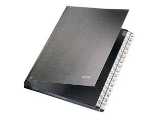 Leitz - classeur - 32 positions - pour A4 - à onglets - noir