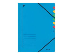 Leitz - intercalaire - 7 positions - pour A4 - bleu