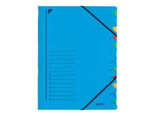 Leitz - intercalaire - 12 positions - pour A4 - bleu