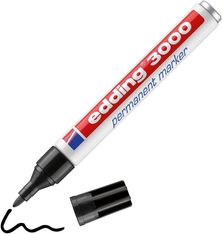 Rotulador permanente edding 3000 negro 1,5-3 mm