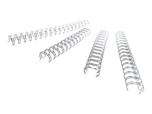 GBC- 100 anneaux de reliure en métal - 5 mm - jusqu'à 35 feuilles - argent