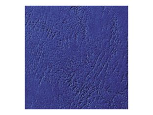 GBC LeatherGrain - 100 couvertures à reliure A4 - 250 microns - bleu