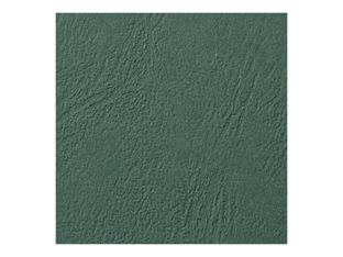 GBC LeatherGrain - 100 couvertures à reliure A4 - 250 microns - vert foncé