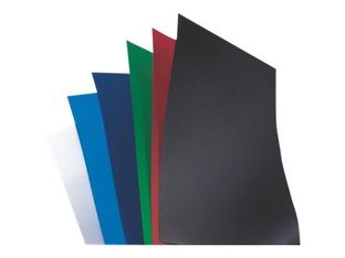 GBC PolyOpaque - 100 couvertures à reliure A4 - 300 microns - rouge foncé