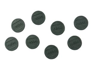Nobo aimant - 2 cm de diamètre - noir (pack de 8)