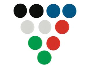 Nobo aimant - 3 cm de diamètre - noir (pack de 4)