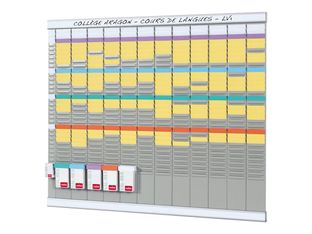 Nobo planning à cartes - 800 x 660 mm - 32 logements x 12 colonnes