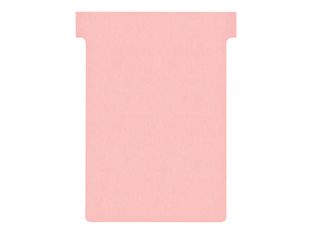 Nobo fiche en T - 8 x 12 cm - rose (pack de 100)