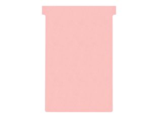 Nobo fiche en T - 11.2 x 18 cm - rose (pack de 100)