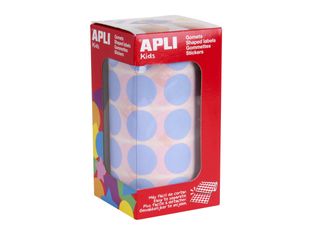 APLI kids - Rouleau de gomettes - diam 20 mm - bleu clair