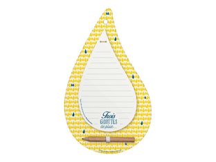 Clairefontaine Trois Gouttes de Pluie - bloc-notes pour liste d'achats - 150 x 250 mm - 50 feuilles