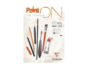 Clairefontaine Paint ON - bloc encollé - A5 - 40 feuilles