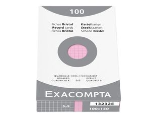 Exacompta - fiches Bristol - 100 x 150 mm (pack de 100)