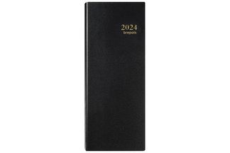 Agenda long Lima Saturnus - 1 jour par page - 12,8 x 33 cm - noir - Brepols