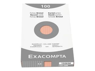 Exacompta - fiches Bristol - 125 x 200 mm (pack de 100)