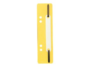 Exacompta - Bande de fixation pour barre plate - pour A4 (210 x 297 mm) - jaune (pack de 25)