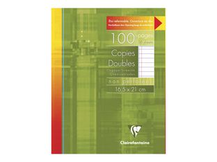 Clairefontaine Metric - copies doubles - 100 pages - 165 x 210 mm 