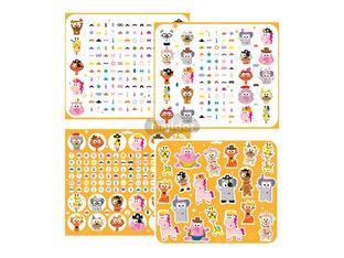 Maildor Maxi Book Stick' - adhésif décoratif - dressed up animals - 8 feuilles (pack de 746)