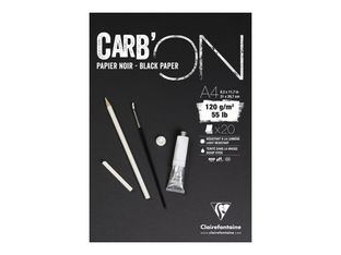 Clairefontaine CARB'ON - bloc encollé - A4 - 20 feuilles