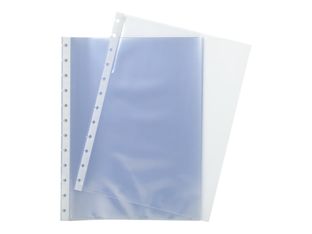 Exacompta Exactive - Pochette perforée - 20 vues - pour A4 (210 x 297 mm) - crystal translucide (pack de 10)