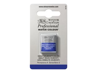 Winsor & Newton Professional Water Colour - peinture - aquarelle - smalt (bleu dumont) - demi-plateau