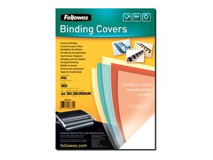 Fellowes - 100 unités - couverture à reliure PVC