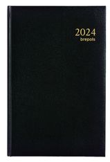 Agenda Lima Saturnus - 1 semaine sur 2 pages - 13,3 x 20,8 cm - noir - Brepols