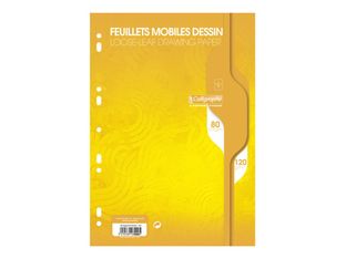 Calligraphe 7000 - 160 Feuilles de papier à dessin - A4 - blanc - 9 trous