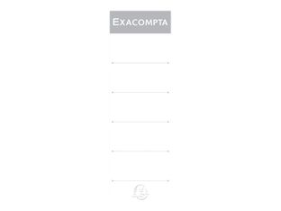 Exacompta - étiquettes classeur à levier - blanc (pack de 10)