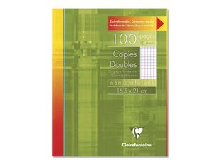 Clairefontaine Metric - copies doubles - 100 pages - 165 x 210 mm 