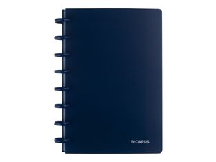 ATOMA - classeur pour cartes de visite - pour 100 x 60 mm - capacité : 90 cartes - à onglets - disponible en différents coloris