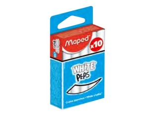 Maped White'Peps - Pack de 10 craies - blanches