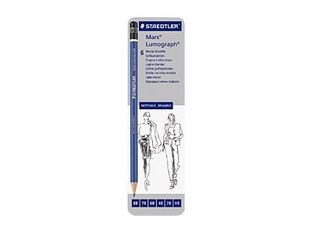 STAEDTLER Mars Lumograph - Crayon - graphite - 2H, 4B, 6B, 7B, 8B, HB - 2 mm