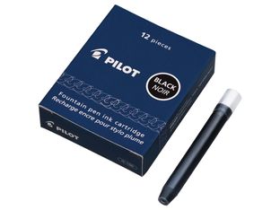 Pilot – Boîte de 12 cartouches IC-100 noir