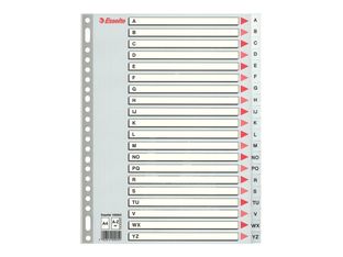 Esselte - intercalaire - 20 positions - A4 - à onglets - gris
