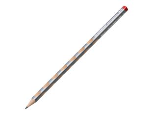 STABILO EASYgraph S - Metallic Edition - crayon pour droitier - HB - gris graphite - argent
