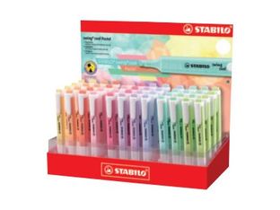 STABILO swing cool Pastel - Pack de 48 surligneurs - assortiment de couleurs pastel