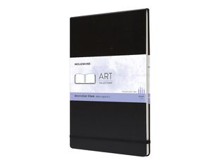 Moleskine Art Collection - Album d'aquarelles - A4 - papier ivoire - uni - couverture noire