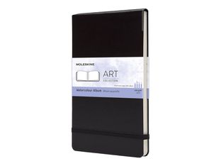 Moleskine Art Collection - Album d'aquarelles - 13 x 21 cm - papier ivoire - uni - couverture noire