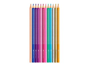 Faber-Castell SPARKLE - 12 crayons de couleur - couleurs assorties