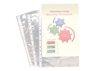 Exacompta - 10 pochettes perforées  - A4 - lisse - 6/100