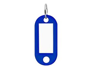 PAVO - porte-clé - 50 x 23 mm - bleu - pack de 100