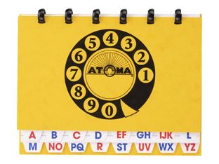 ATOMA - Répertoire téléphonique - 14 x 18 cm - 40 pages - rétro