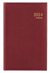 Agenda Lima Minister - 1 jour par page - 14,8 x 21 cm - bordeaux - Brepols