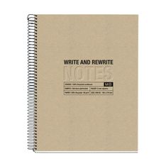 Notebook Eco Design, Carton recyclé, A5, quadrillage 5x5 mm, 120 feuilles de 4 couleurs, Miquelrius, Kraft.