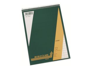 Aurora Office Superior Shorthand Steno - Cahier de notes - reliure à spirale - 145 x 210 mm - 72 feuilles - ligné