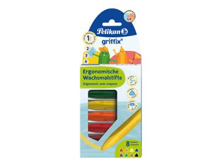 Pelikan Griffix - crayon à double pointe - couleurs assorties (pack de 8)