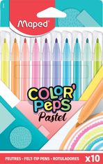 Maped Color'Peps Pastel - 10 Feutres - couleurs assorties