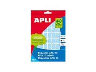 APLI PAPER - Adhesivo permanente - verde - 16 mm de diámetro 432 etiqueta(s) (8 hoja(s) x 54) etiquetas redondas