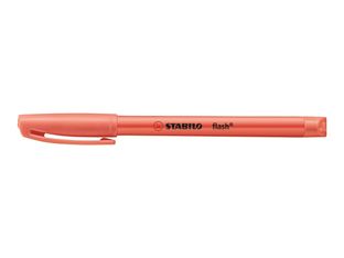 STABILO flash - Marcador - para papel de fax - rojo fluorescente - tinta al agua - 1-3.5 mm